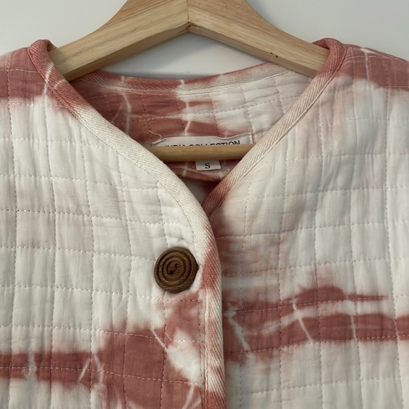 Emerson Fry India Quilted Jacket - Dark Rose Tie Dye Organic - Picture 4 of 9